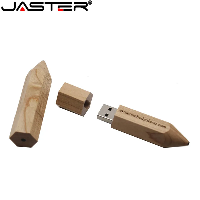 Новый деревянный флэш накопитель JASTER с логотипом на заказ (1 шт. над бесплатным