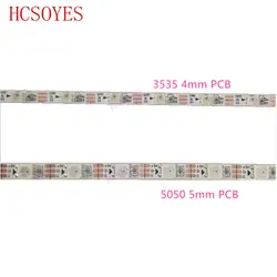 2 м адресацией 5050 5 мм PCB SK6812 3535 4 мм печатных плат SMD RGB гибкий светодиодный полосы DC5V вход 60 пикс./м-водонепроницаемый