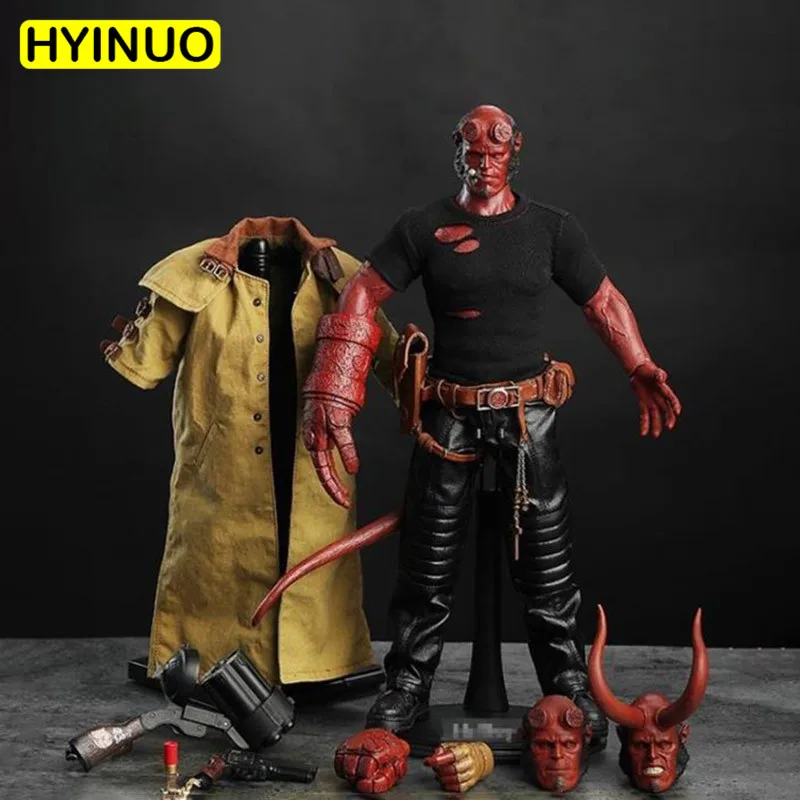 1/6 масштабный костюм Hellman HellBoy с 3 головками набор экшн фигурок модель 12 ' полный