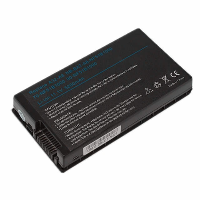 Laptop Battery For Asus A32-A8 A72DY A8Z F8 F8S F8Sa Z99J A8E A8F.