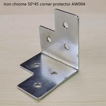 

4PCS AW004 six hole iron corner box box corner 50*45 iron angle wooden box corner angle flower corner box cabinet side
