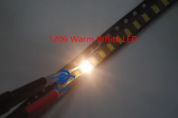

100pcs SMD 1206 (3216) SMT Warm White 2800K - 3200K Surface Mount 3V LED Chip Light Emitting Diode Lamp SMD Electronic Component