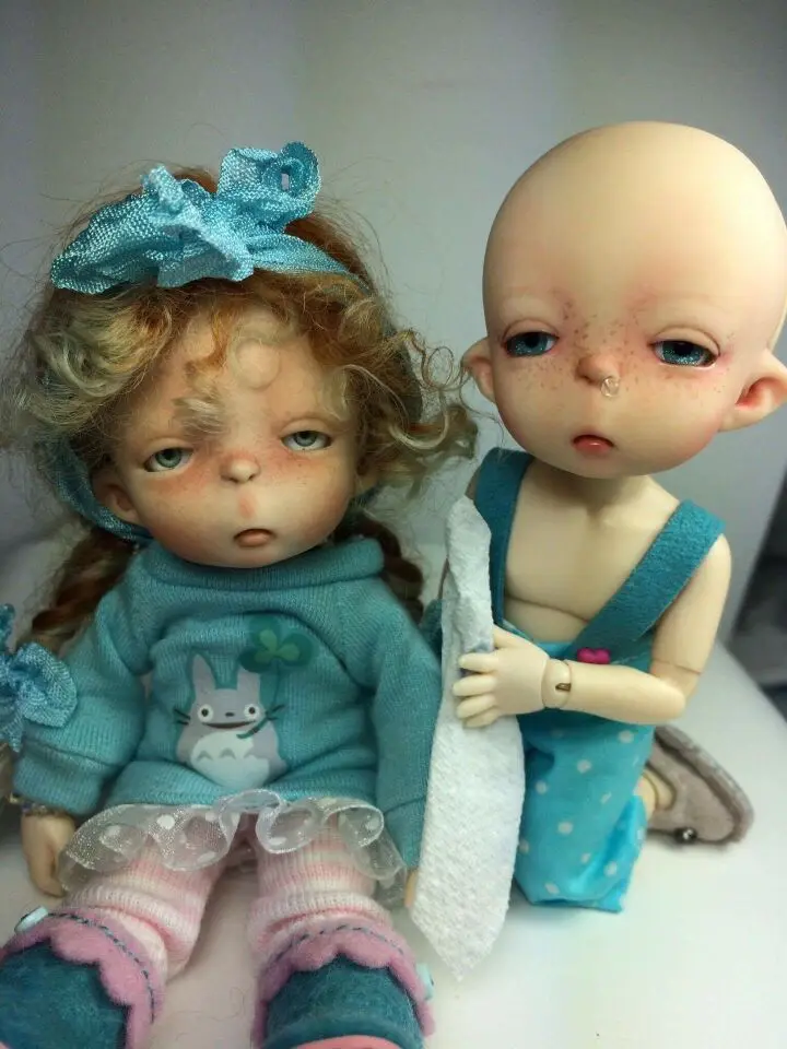 

Luodoll bjd / sd 1/8 doll fairyland pukifee halloween face joint doll doll(include makeup and eyes)