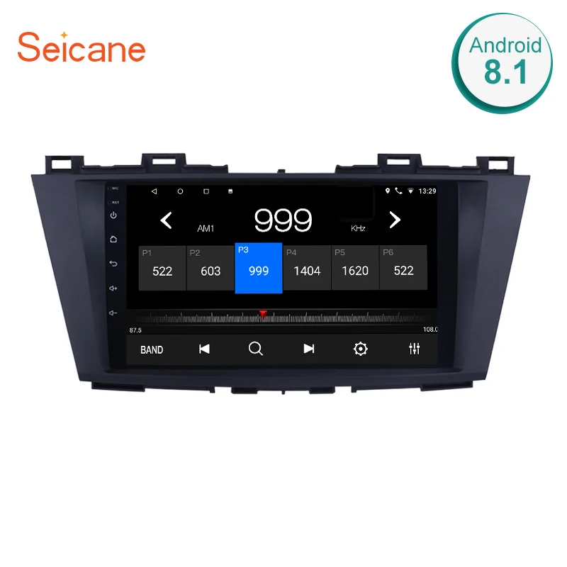 

Seicane 1024*600 Multi-Touch Android 8.1 Bluetooth GPS System Car Radio For 2009-2012 Mazda 5 Support OBD2 3G WiFi 1080P DVR