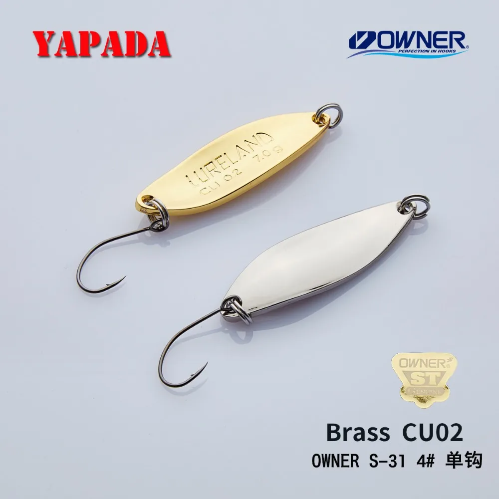 YAPADA النحاس ملعقة CU02 4.3g/5.3g/7g 43X13mm مالك واحد هوك متعدد الألوان ملعقة معدنية تيار الصيد السحر سمك السلمون المرقط YAPADA النحاس ملعقة CU02 4.3g/5.3g/7g 43X13mm مالك واحد هوك متعدد الألوان ملعقة معدنية تيار الصيد السحر سمك السلمون المرقط