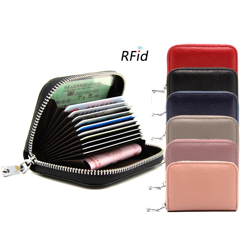 Кошелек для карт YOJESSY Женский из коровьей кожи с защитой RFID|Кошельки| |