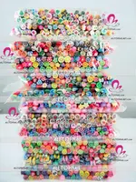 Feather cartoon fruit Festival- Mixed Style Polymer Clay Nail Art Cane A_Grade 100pcs Nail Art Canes 1