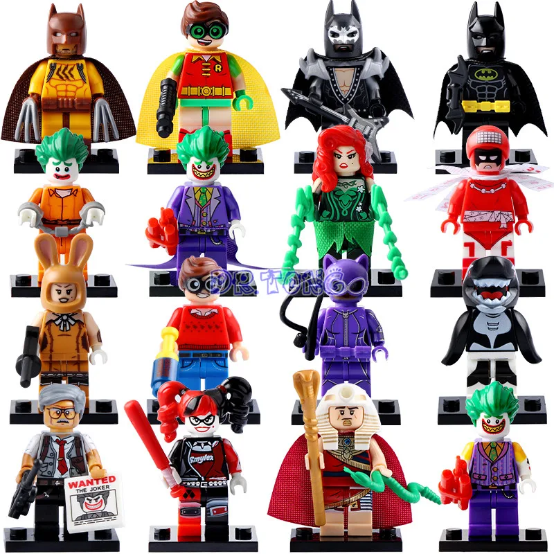 DR.TONG 2017 New Batman Movie Super Heroes Robin Catwoman Batman Avengers Harley Quinn Building Blocks Child Toys