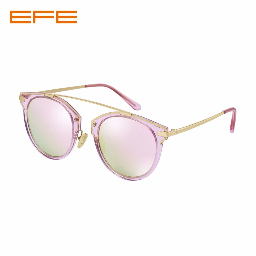 EFE Модные женские солнцезащитные очки с металлической оправой мужские солнцезащитные очки классический бренд водительские