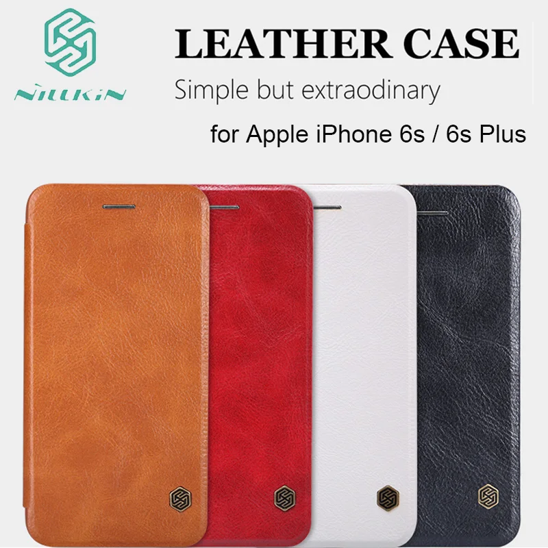 

NILLKIN for iPhone 6 6s Plus case NILKIN Smart Wake up Qin Series wallet Leather Case cover For iPhone 6 6s 4.7'' / Plus 5.5''