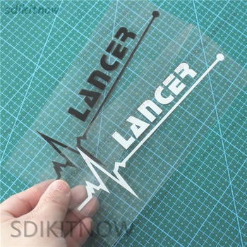 

1pc Heart Car Sports Decal Sticker Styling Windows Door Decoration For mitsubishi lancer 9 10 2008 2009 accessories