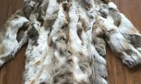 Новое поступление, Женское пальто из настоящего кроличьего меха, пальто с длинным рукавом и воротником-стойкой с поясом,, TFP622 - Цвет: Yellowgrass
