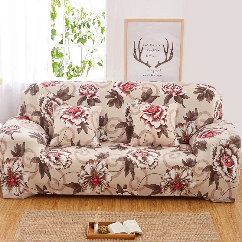 Эластичные Декоративные Чехлы для подушек с цветочным узором, наволочки для дивана, кресла, домашний декор 40x40 см