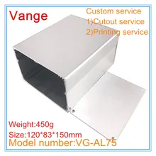 2 шт/партия прессформы делая инжекторный корпус 6063-T5 алюминиевый корпус diy 120*83*150 мм серебристый цвет для большого Оборудования PCB