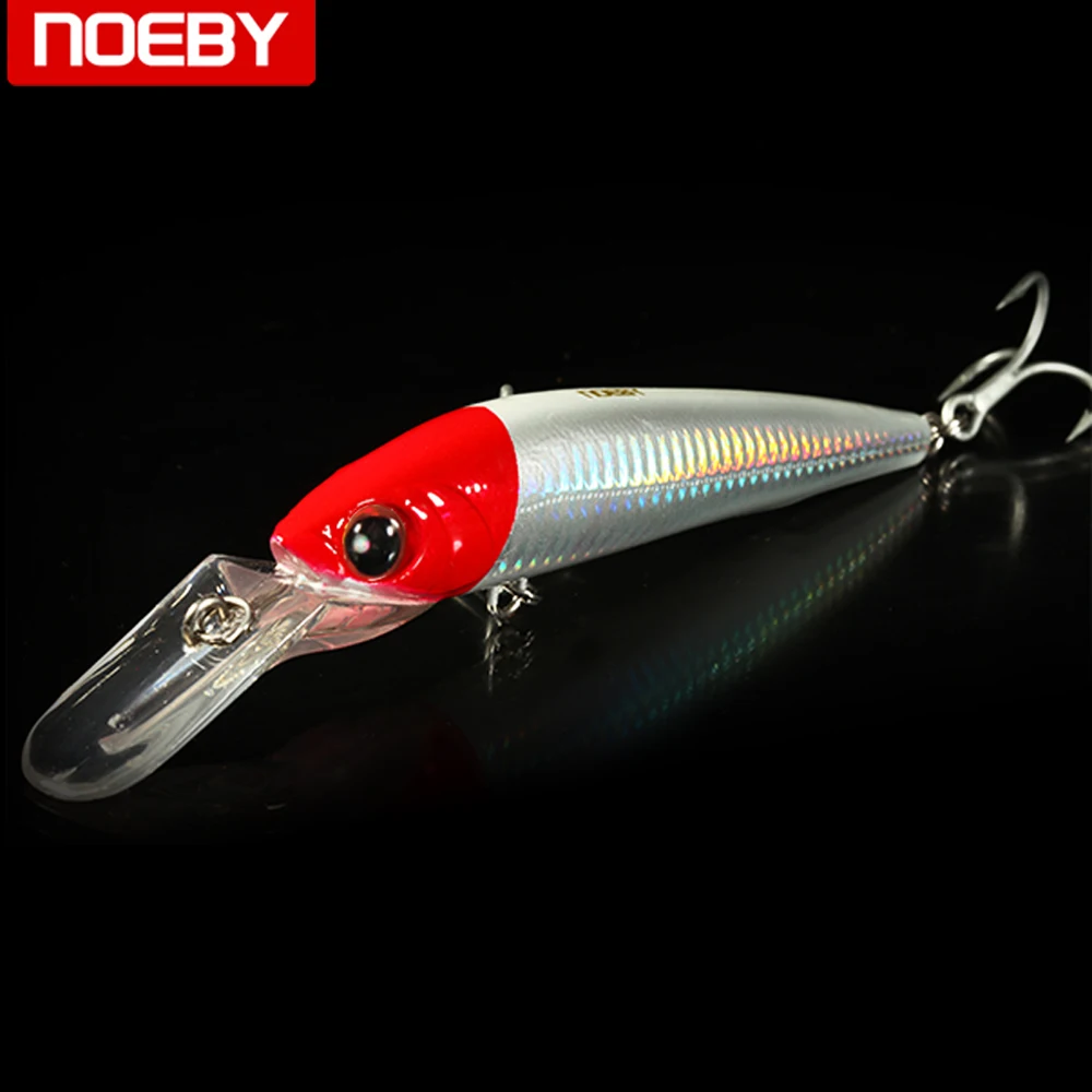 

NOEBY sinking minnow bass pike carp walleye trout plastic fishing wobbler hard baits swimbaits artificial lure set sea 14cm/50g