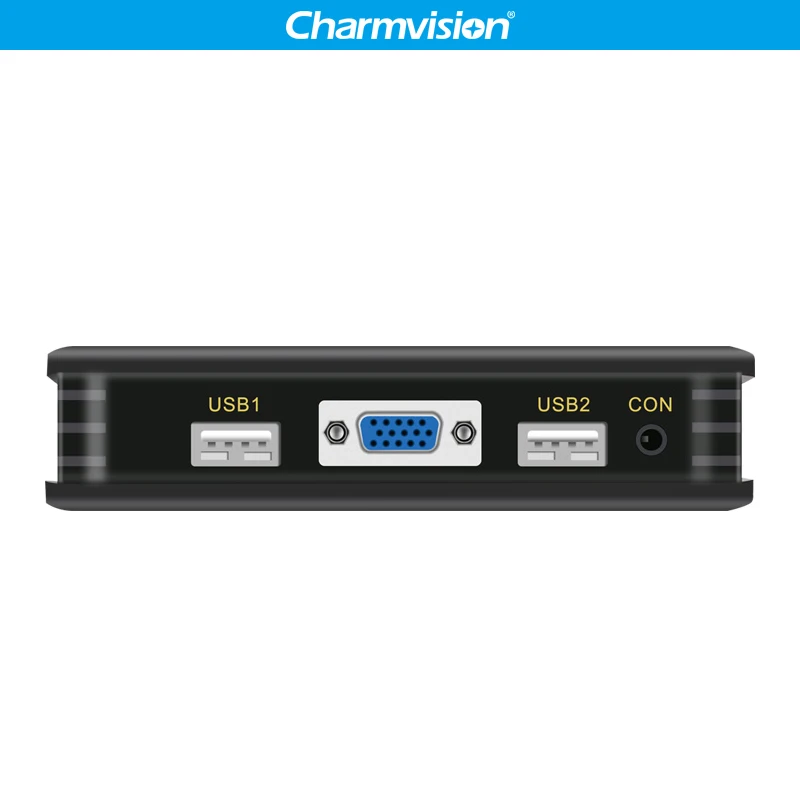 Charmvision VK21 2 Порты и разъёмы USB VGA kvm-переключатель с кабелем 1,5 м линии HD extension line кнопки переключения контроллера 2 USB2.0 HDDB выход VGA