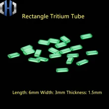 Self-illuminating Rectangular Tritium Gas Tube Rectangular EDC Fluorescent Tube DIY Self Luminous 10 Years Self-illuminating Rectangular Tritium Gas Tube Rectangular EDC Fluorescent Tube DIY Self Luminous 10 Years