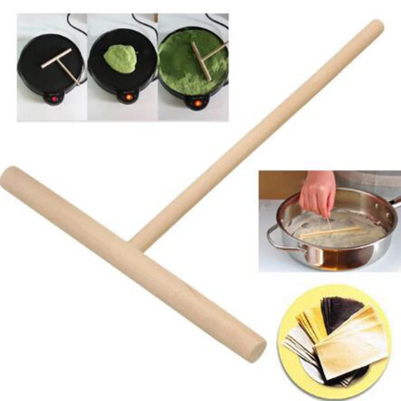 1 pc Home Kitchen Tool Kit DIY Use Wooden T Shape Kitchen Tool Stick