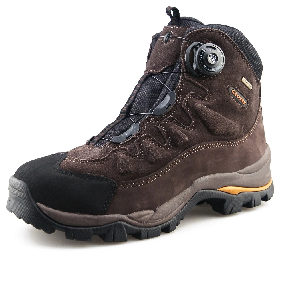 Clorts Boa Lacing Hiking Boots For Men Waterproof Highcut Winter