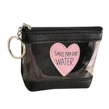 Любовные письма портмоне Для женщин PU небольшая сумка на молнии милые девушки мини-кошелек для монет Сумки мода ключ сумка мини сумка# H25