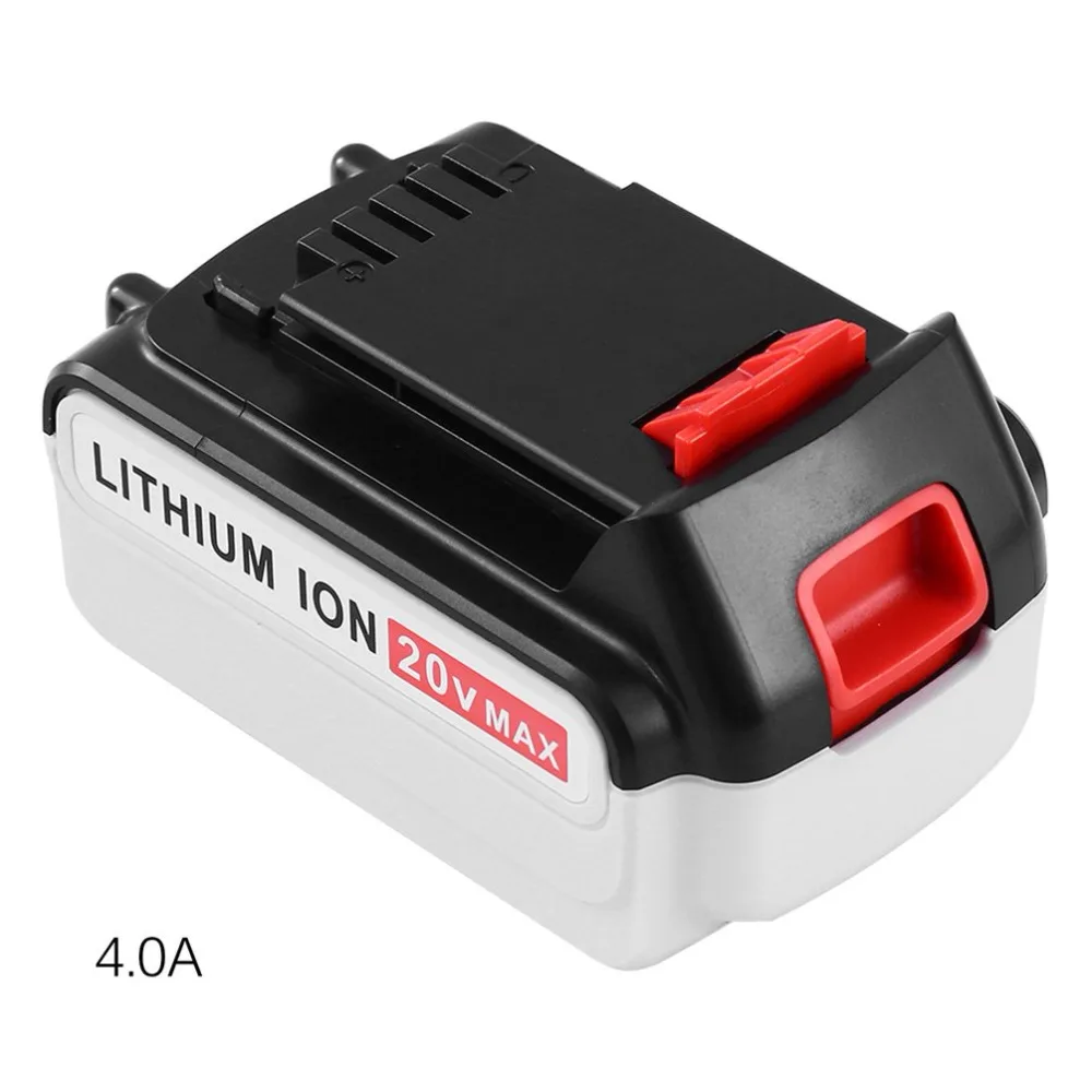 

20V 4.0Ah Lithium Ion Battery For Black & Decker Durable Li-Ion Battery Professional Replacement Battery Power Tool