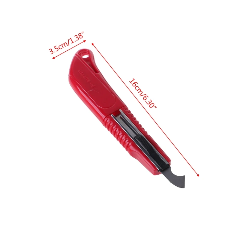 Универсальный нож Выдвижная защелкивающаяся бритва крюк режущие инструменты с 3 лезвиями набор
