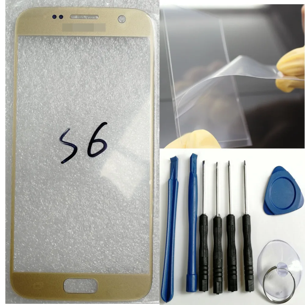 

Shyueda 100% New + OCA Tool For S6 G920F G920FD G920FQ G920I G920A G920T G920S/K Samsung Galaxy Outer Front Screen Glass Lens