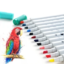 12/24/36/48/60/80 цветов набор художественных маркеров с двойной головкой на водной основе манга рисунок Эскиз Маркер-хайлайтер товары для искусства и рукоделия