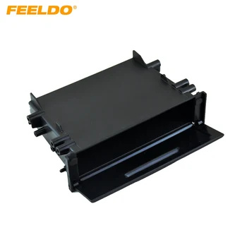 

FEELDO 1DIN Car Stereo Refitting Dashboard Installation Trim Fascia Storage Box Spacer With Lid For Toyota #FD-1497