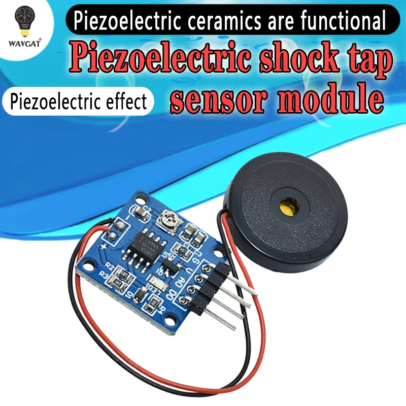 

Piezoelectric shock tap sensor 5V Piezoelectric Film Vibration Sensor Switch Module TTL Level Output For Arduino UNO MEGA2560