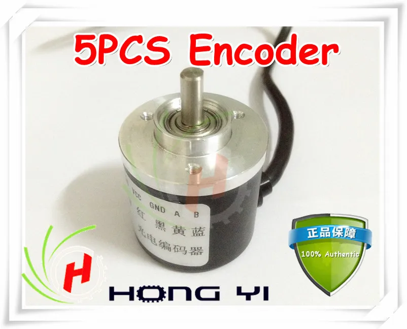 

Top Free shipping 5pcs Encoder 400P/R Incremental Rotary Encoder 400p/r AB phase encoder 6mm Shaft for CNC