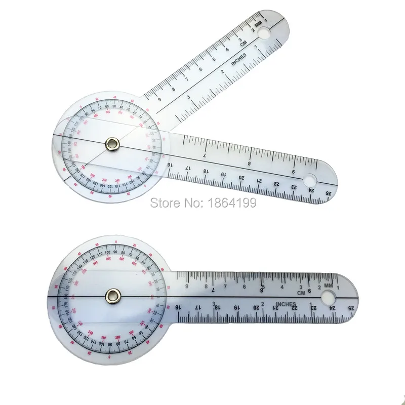 

Goniometer Angle Medical Ruler Plastic PVC protractor 6" 150mm 5pcs/lot