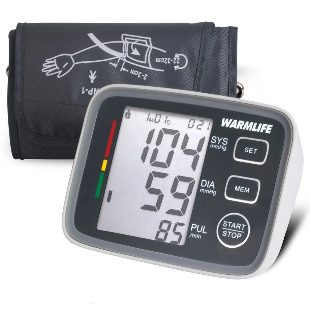 

U80EH Arm Blood Pressure Monitor Sphygmomanometer Portable Digital Tonometer Home Health Care 2018 New Selling