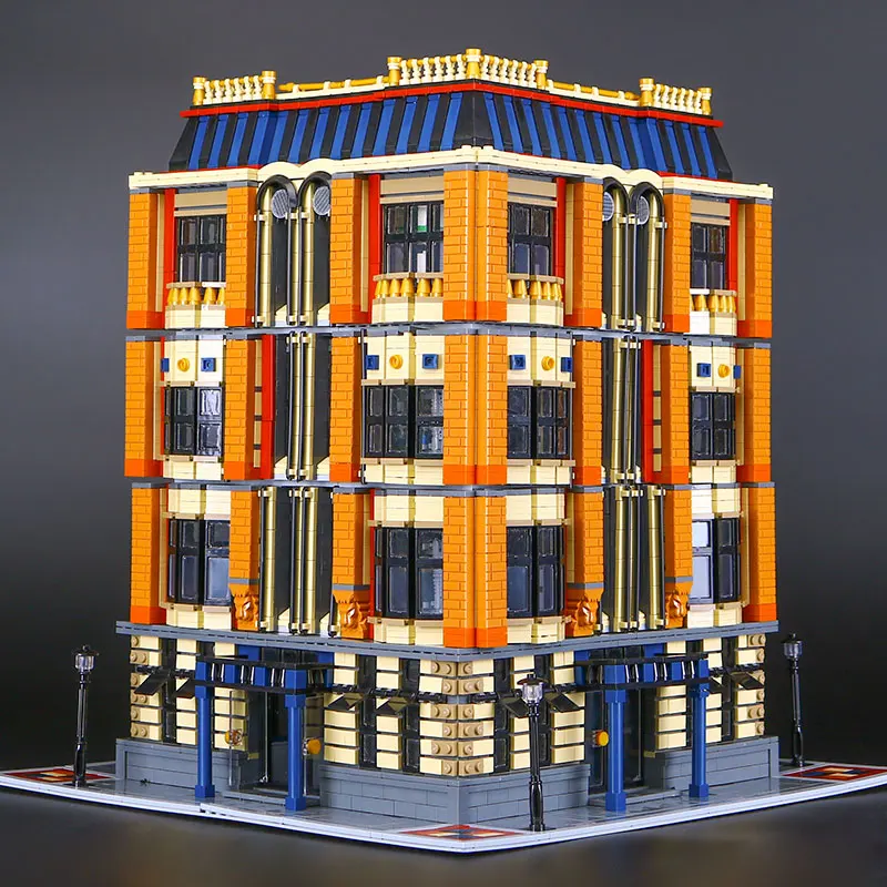 

Genuine MOC Creative Series The Apple University Set Educational Building Blocks Bricks Toys for children