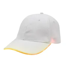 Новинка, светодиодный светильник, кепки для мужчин и женщин, бейсбольная кепка для гольфа, хип-хоп, ночная Клубная шляпа, регулируемая, унисекс, уличная Кепка для папы