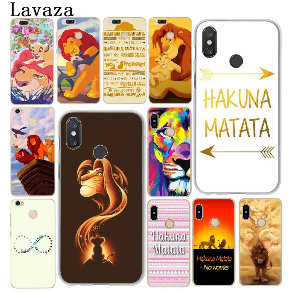 

Lavaza The Hakuna Matata Lion King Phone Case for Xiaomi MI 9 9T CC9 CC9E A3 Pro 8 SE A2 Lite A1 pocophone f1 5X 6 6X MAX 3 Mi9