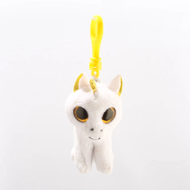 

Ty Beanie Boos White Unicorn Keychain Plush Doll Animal Toy Child Gift 4" 10cm