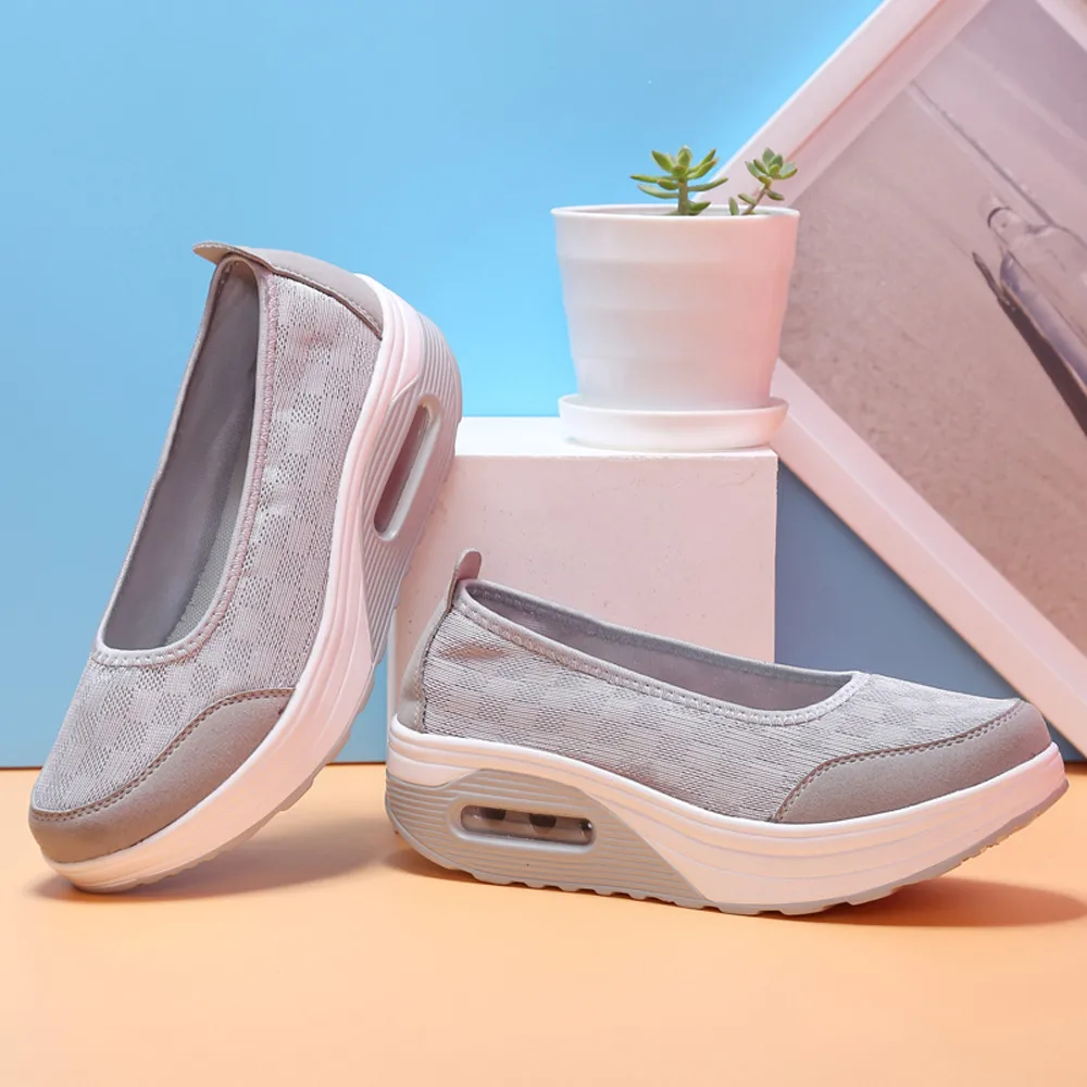 Женские кроссовки на платформе sommer schuhe damen повседневные спортивные из дышащей