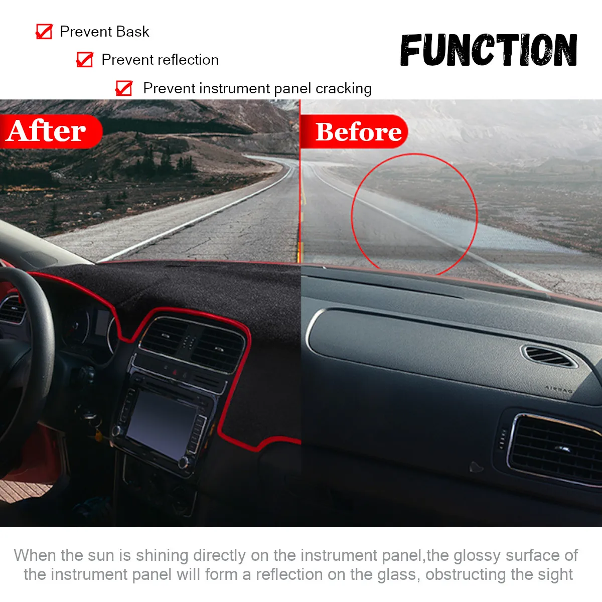 Крышка приборной панели LHD для Toyota Corolla 2007 2013 коврик от солнца доски