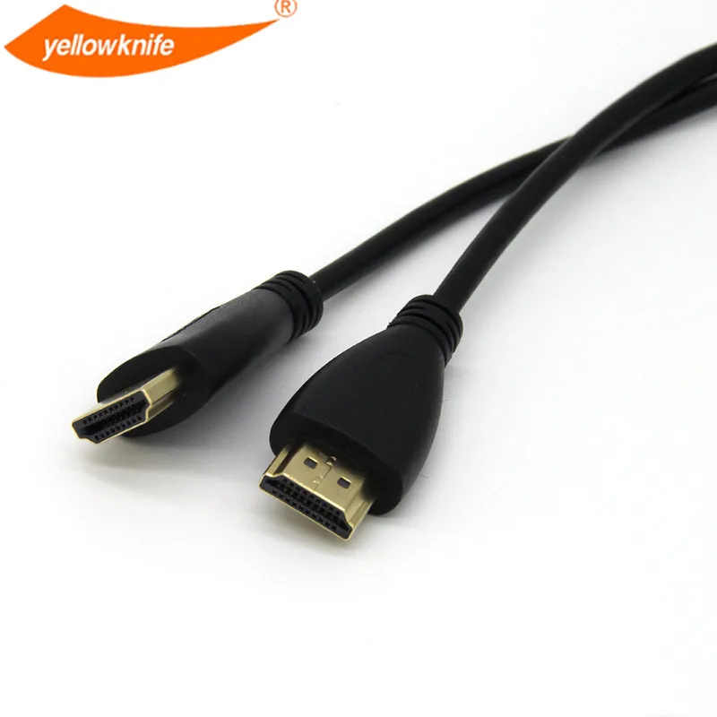 Желтый Kinfe Высокоскоростной HDMI кабель 1 4 1080P 3D позолоченный для ЖК-проектора TV BOX 0 5