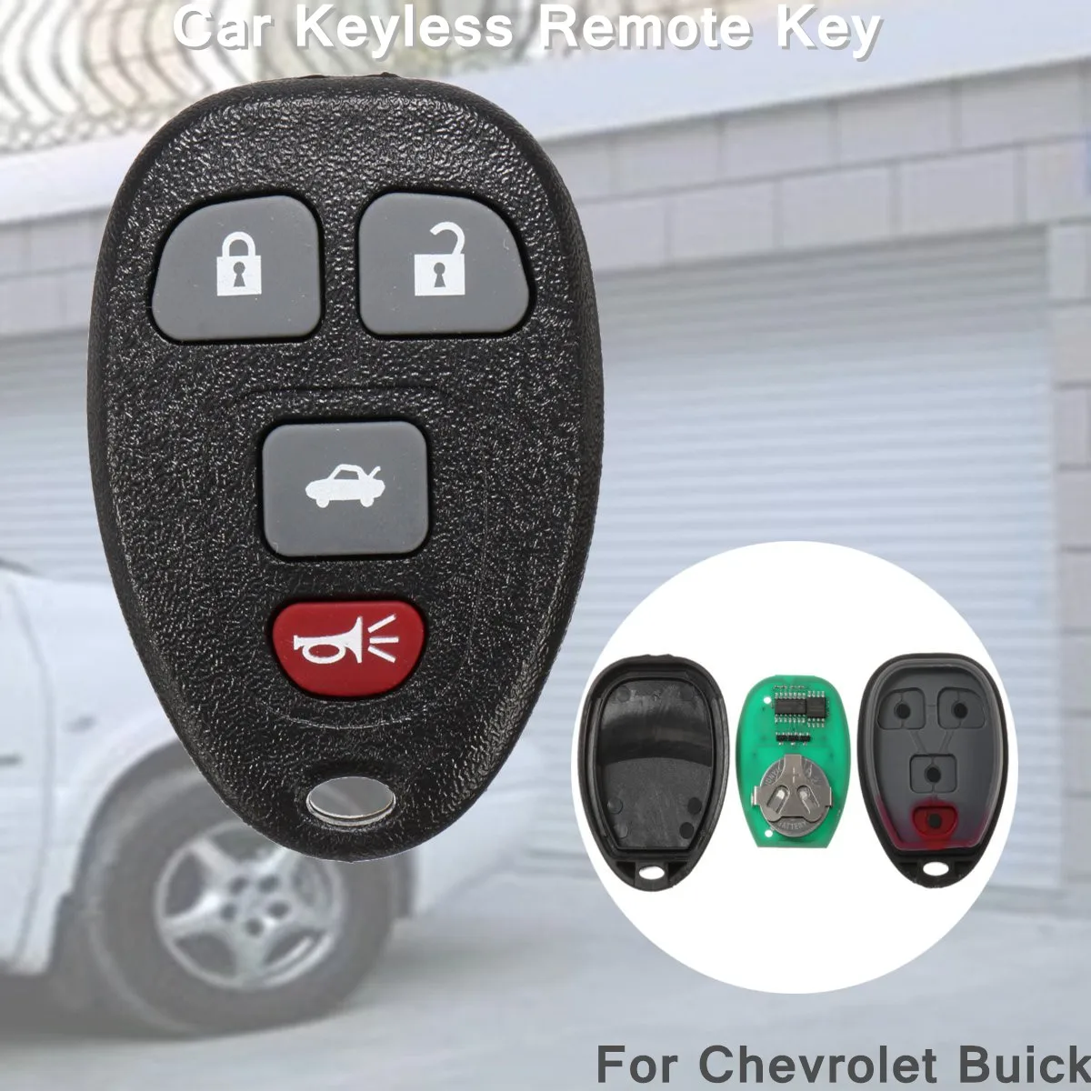 

Car Replacement Keyless Entry Remote Car Key Fob Black For Chevrolet For Buick 15252034