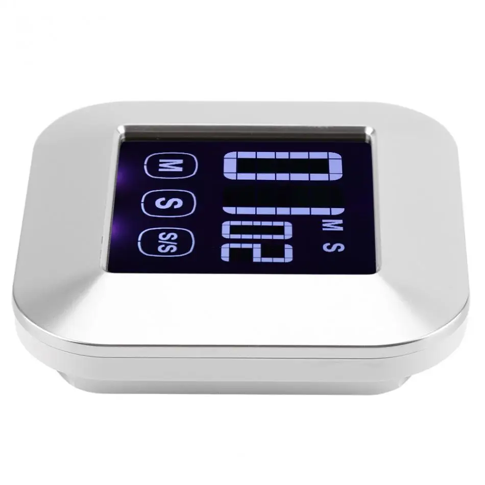 1 шт. большой светодиодный кухонный таймер электронный сенсорный экран электронный цифровой кухонный таймер для приготовления пищи