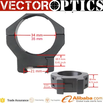 

Wholesale 10pcs Vector Optics Tactical Scope Mount Rings 35mm 34mm Picatinny Low Profile with 10.4mm 0.41 inch Height