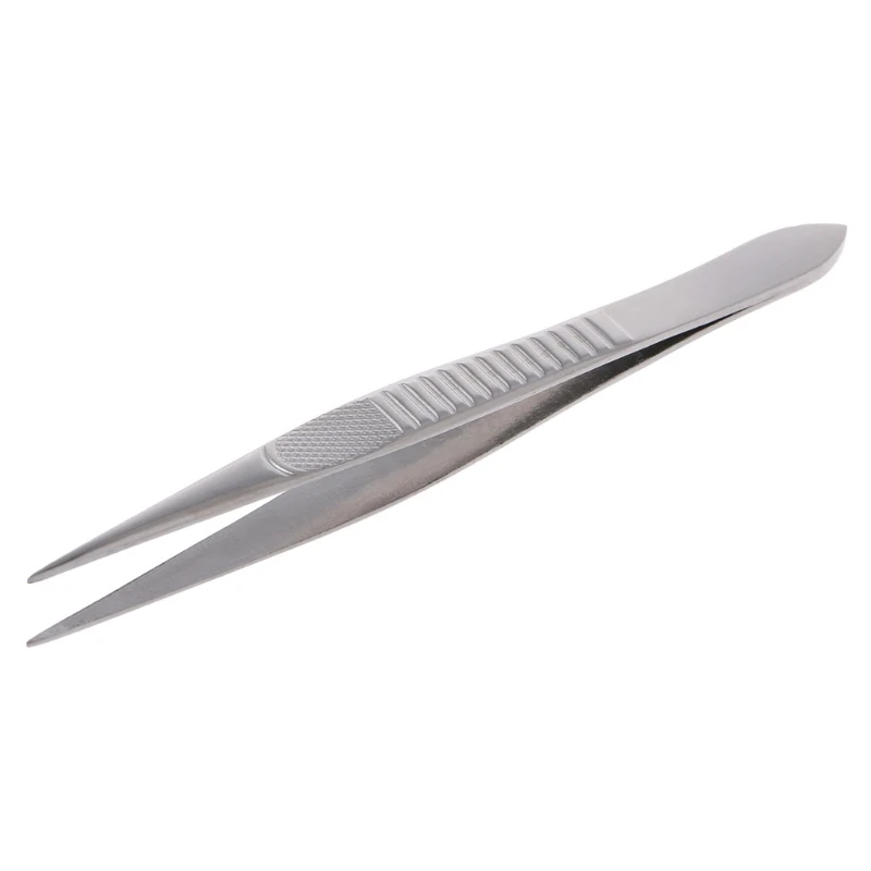 1 Pc Professional Straight Fine Point Tweezers For Eyelash Extension