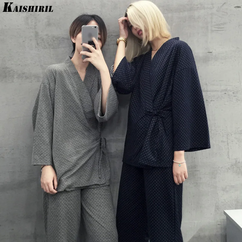 KAISHIRIL 2018 хлопковые пижамы для женщин и мужчин повседневная одежда сна пижамные