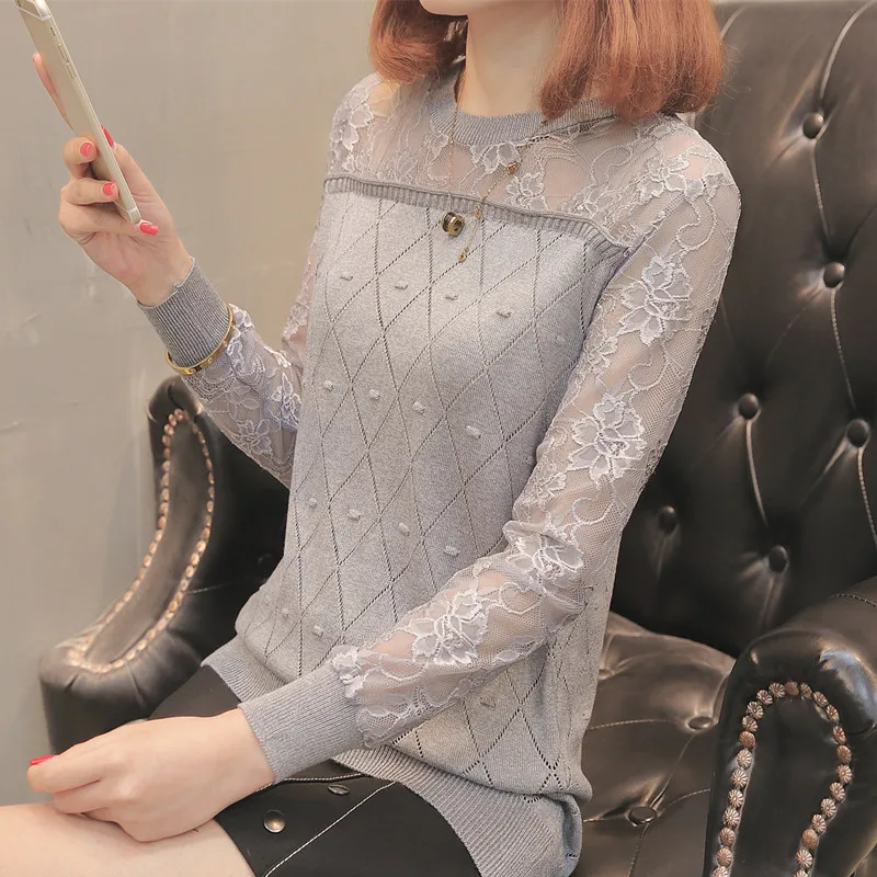 Han edition Весна 2018, последняя версия нового бутона шелковое вязаное платье для женщин свитера