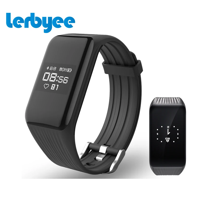

Lerbyee Fitness Tracker Smart Bracelet Real-time HR Fitness Bracelet Sleep Tracker Waterproof Activity Tracker for Android