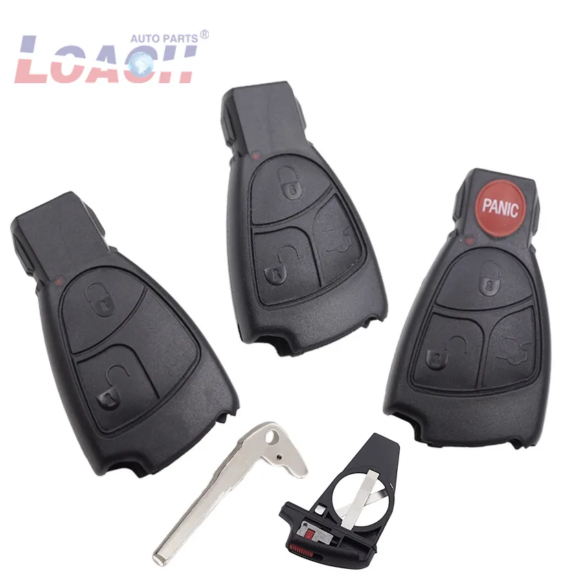 

2/3/4 Buttons Smart Key Case Shell Fob Cover for Mercedes-Benz B C E ML S CLK CL Vito 639 Smart Key with logo