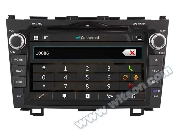 Sale WITSON car dvd gps audio system for HONDA CRV 2006-2011 car stereo gps navigation Capctive Screen 1080P DSP SUPPORTS WiFi/3G/DVR 23