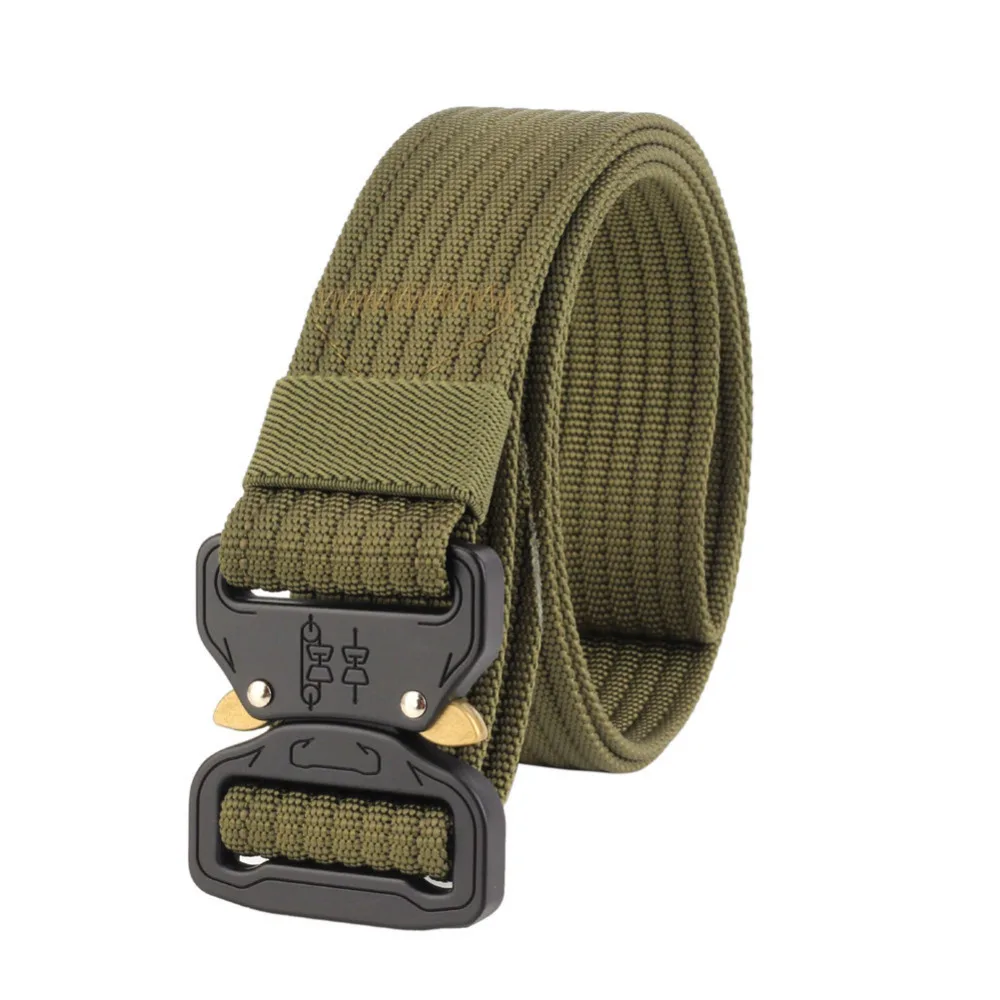 

Men Waistband Nylon 3.8cm Combat Heavy Duty Knock Off Tactical Belt Men US Soldier Military Equipment Army Belts Sturdy Hook